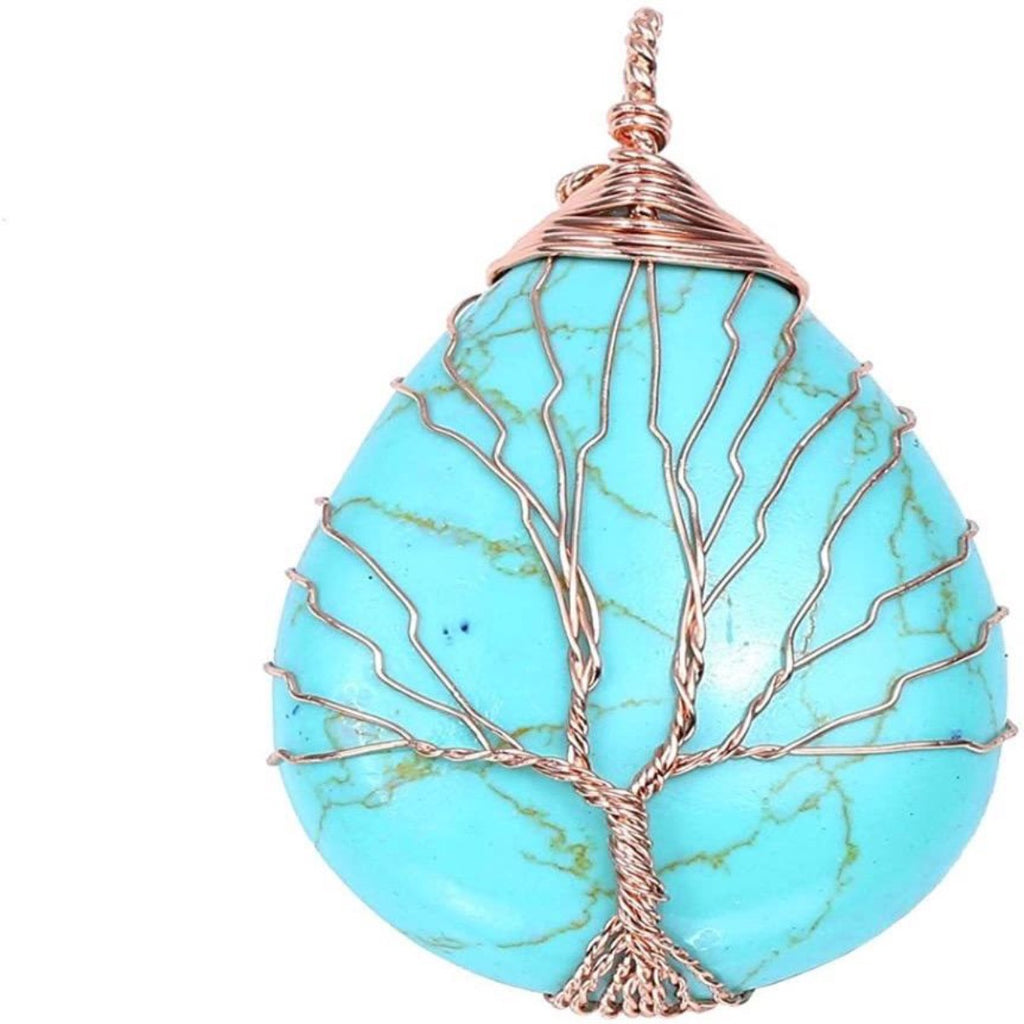 Tree of Life Turquoise Necklace