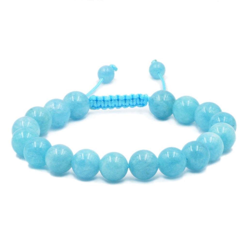 Aquamarine Jade Healing Adjustable Bracelet