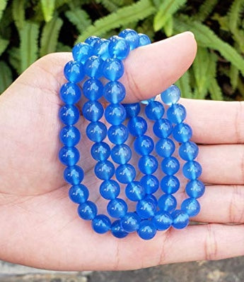 Blue Natural Agate Bracelet