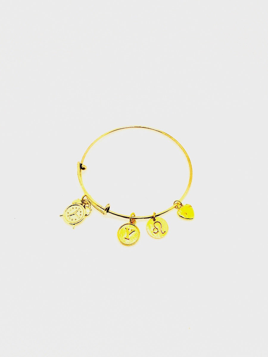 Personalized Gold Timeless Bangle Bracelet