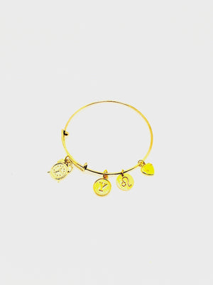 Personalized Gold Timeless Bangle Bracelet