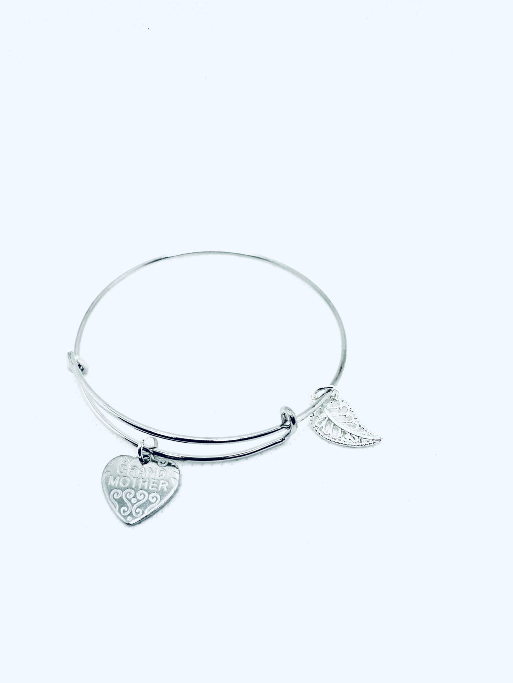 Grandmother Silver Heart Bracelet